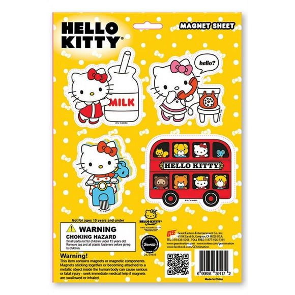 Hello Kitty & Friends Anime Magnet Set GE-39117