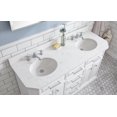 thumbnail image 6 of Water Creation Palace 60" Hardwood Double Bathroom Vanity in White & Chrome, 6 of 11