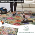 thumbnail image 5 of Green Boho Flower Outdoor Rug for Patio/Deck/Porch, Non-Slip Large Area Rug 6 x 9 Ft, Spring Watercolor Country Floral Plant Indoor Outdoor Rugs Washable Area Rugs, Camping Rug Carpet Runner, 5 of 8