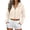Beige, variant on CAIXIA Women Cropped Cargo Pocket Full Zip Hoodie Long Sleeve Drawstring Zip Up Crop Hooded Jacket Casual Sweatshirts