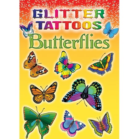 Dover Publications Glitter Tattoos Butterflies Walmart Com