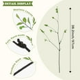 thumbnail image 2 of Sanmadrola 2 Pcs Artificial Ficus Branches Faux Eucalyptus Stems 38 Inch Fake Greenery Stems Artificial Plants for Vase Filler Decoration Fake Leaves Branches Decor, 2 of 8