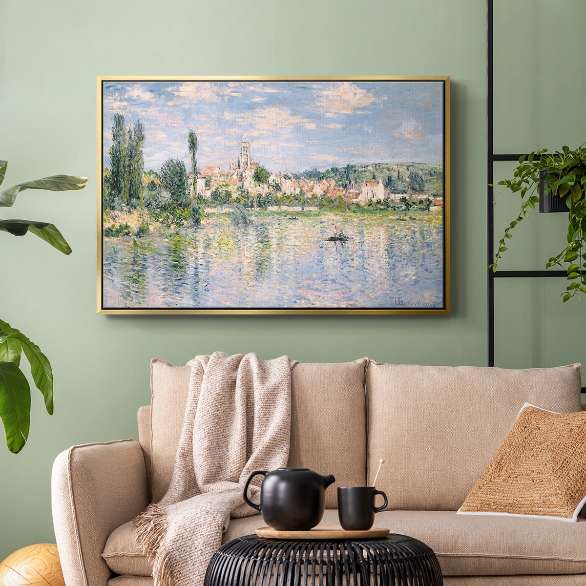 Vintage Landscape-CXXV By Wexford Home Framed in Gold Wood Gallery Wrapped Canvas 17 in. x 25 in.