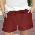 thumbnail image 2 of ShomPort Girls Casual Summer Shorts Elastic Waisted Drawstring Short Pants with Pockets Kids Loose Lightweight Clothes, 2 of 7