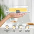 thumbnail image 6 of Butter Dish with Lid for Countertop and Refrigerator Door Shelf, Airtight Butter Keeper Container, Butter Holder for East/West Coast Butter, BPA-free, Microwave/Dishwasher Safe, 6 of 7