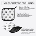 thumbnail image 3 of Yayeee Oven Mitts and Pot Holder Set of 4 Heat Resistant Kitchen Gloves Baking Hot Pad, Black Cartoon Cat Paw, 3 of 5
