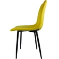 thumbnail image 4 of 4 Sillas Comedor Eames Tapizada Rack & Pack Mostaza Terciopelo Sala Habitación, 4 of 5