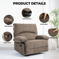 thumbnail image 7 of Oversized Manual Recliner Chair Sofa for Living Room, 7 of 7