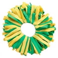 thumbnail image 2 of Pomchies Original Hair Tie, Brightly Colored Ponytail Holder Pom-Pom, Kelly Green/Yellow Gold, 1 Pc, 2 of 2