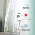 thumbnail image 3 of OVZME Sheer Scarf Valances for Windows 216 in Extra Long, Window Scarf Drapes Rod Pocket Backdrop for Wedding Arch Draping/Party/Canopy Bed/Living Room, 1PC, 40 in Width, 18 ft Length, Sage Green, 3 of 6