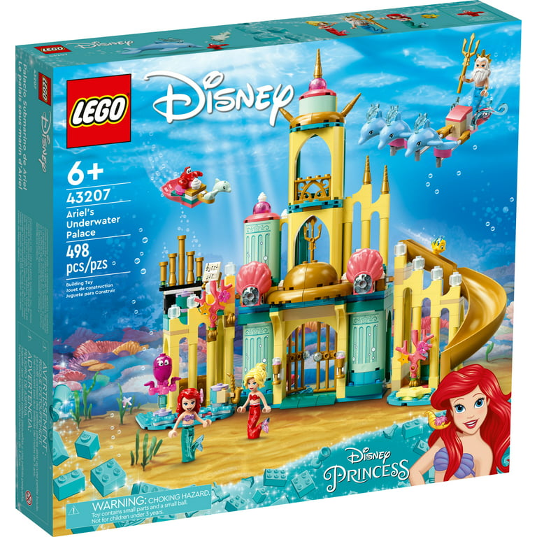 Dårligt humør junk overvælde LEGO Disney Princess Ariel's Underwater Palace 43207, Buildable Princess  Castle Toy, Disney Gift Idea for Kids, Girls and Boys Aged 6+ with The  Little Mermaid Mini-Doll Figure & Dolphin Figures - Walmart.com