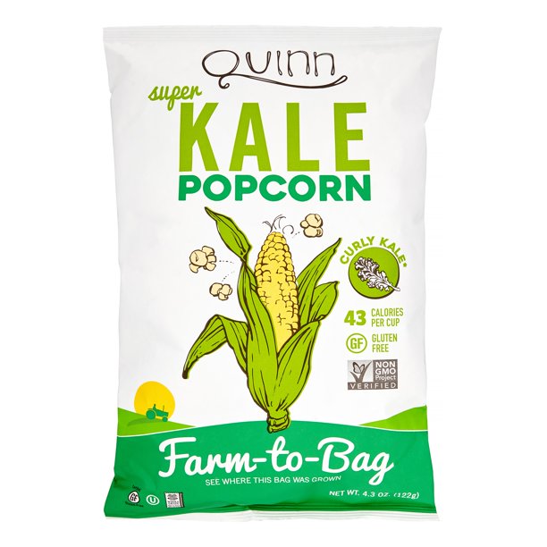 Quinn Popcorn, Kale & Sea Salt, 4.3 Oz