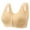 Beige, variant on Wireless Women's Bra Women'S Fashionable And Casual Front Button Anti Sagging Back Shaping And Bra Without Wires, Women's Bra 36