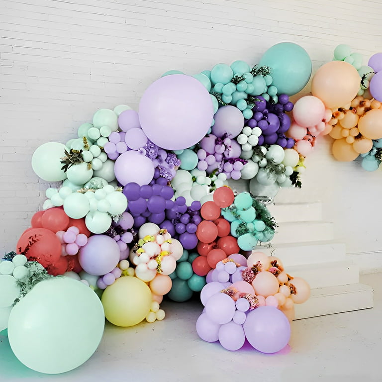 PartyWoo Balloons Assorted Colors, 120 pcs 5 Inch Rainbow Balloons, Latex  Balloons for Balloon Garland Arch as Party Decorations, Birthday