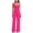 A-Hot Pink, variant on Womens Travel Outfits for Airplane 2 Piece Set Summer Outfits Tank Top Wide Leg Pantsuit Vacation Clothes