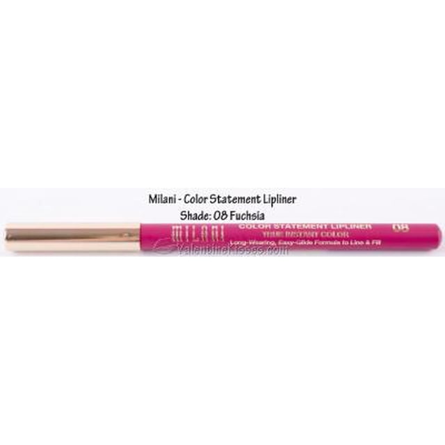 Milani Color Statement Lipliner - Fuchsia (0.04 oz) Lápiz de labios sin crueldad para definir, dar forma y rellenar los labios