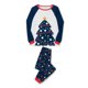 thumbnail image 5 of Pijama navideño familiar con estampado de árbol, cuello redondo clásico a juego, estilo casual, ropa de vacaciones., 5 of 10