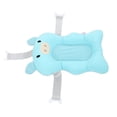 thumbnail image 3 of Cojín de baño flotante ajustable y seguro para bebé, suave y cómodo, para la ducha infantil, color azul claro, 3 of 14