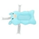 thumbnail image 3 of Cojín de baño flotante ajustable y seguro para bebé, suave y cómodo, para la ducha infantil, color azul claro, 3 of 14