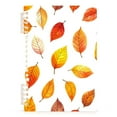thumbnail image 7 of FORMRS 1-Subject Spiral Notebook 8" x 5" College Ruled 60 Refillable Sheet A5 Hard Cover, 2 Pack, Orange Leaves, 7 of 7