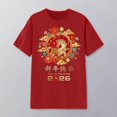 thumbnail image 2 of Womens T Shirt Graphic Print Short Sleeve Crew Neck Soft Blend Ladies Clothing,Red,S, 2 of 3