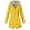 Yellow, variant on Women's Hardshell Hooded Anorak Jacket for Outdoor Hiking and Adventures