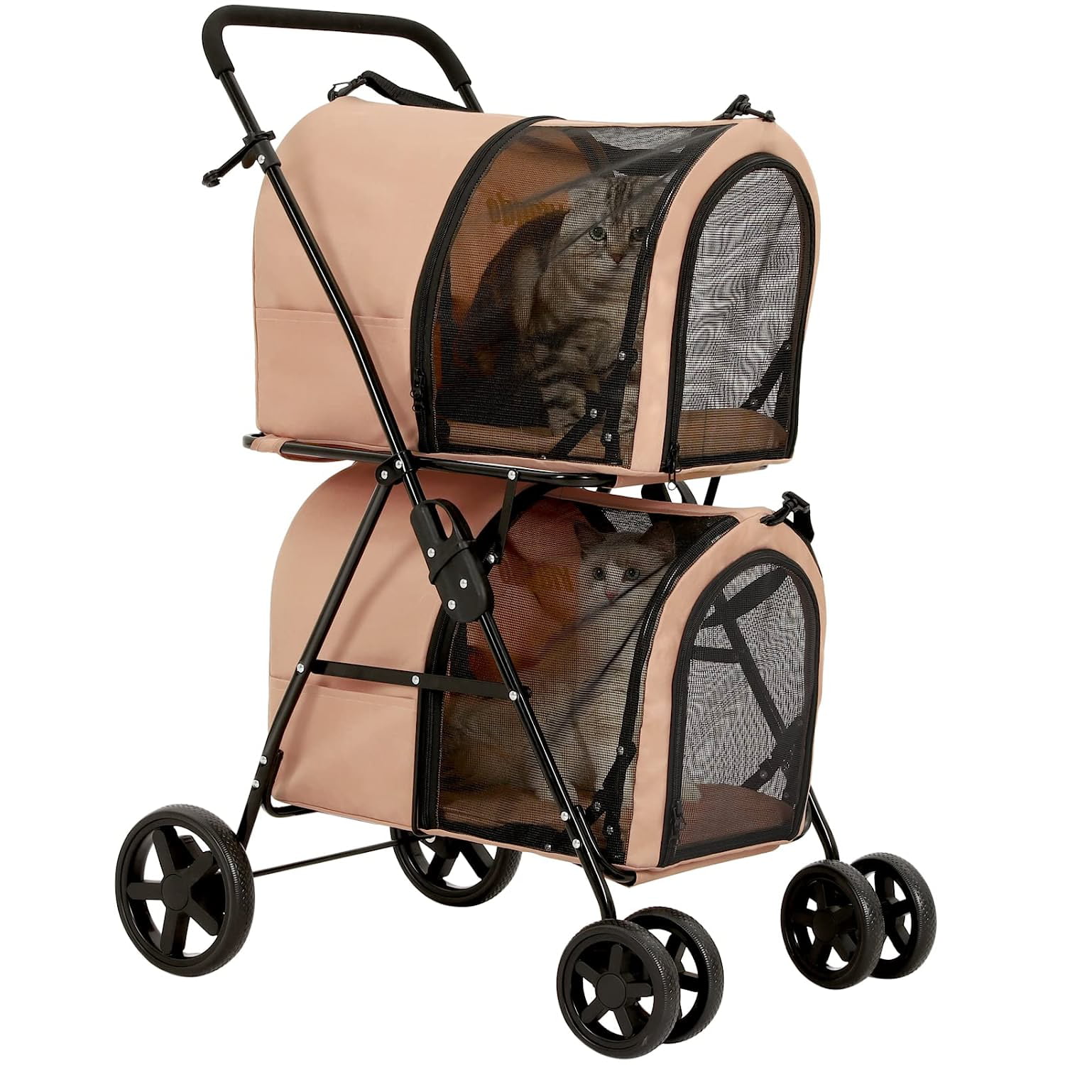 Luxury Folding Pet Stroller for Medium Dogs Cats – Furr Baby Gifts