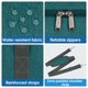 thumbnail image 3 of Bolsa de mano plegable Narwey para United Airlines 40 L, color verde azulado, 3 of 7