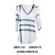 thumbnail image 5 of Camiseta con estampado a cuadros Mujer Otoño Manga 3/4 Blusa con cuello en V profundo Top suelto tholdsy AP000101-21B, 5 of 6