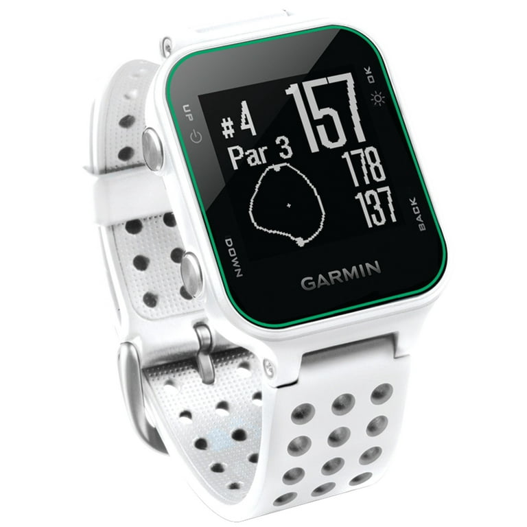 F.Kr. Gør det godt Materialisme Garmin Approach S20 GPS Golf Watch, White - Walmart.com
