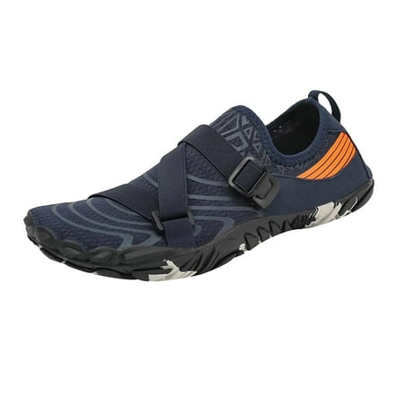Fauean Sneakers for Women Hiking Shoes Lightweight Breathable Slip on Sneakers Going Out Dark Blue Size 43