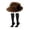 Black,#172, variant on Vintage Bavarian Fedora Hat with Knee High Socks, Men Oktoberfest Cosplay Costume Kit for Themed Party,One Size