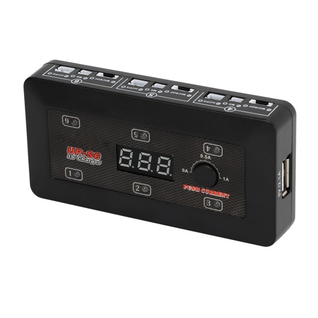 UP S6 1S Charger, LiPo LiHV Battery Charger Efficient Multi Micro MX MCPX USB Port Safe for Drone