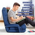 Comfy Floor Chair Bedroom 2 USB Charging Ports, 5Position Floor Couch