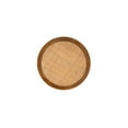 thumbnail image 4 of Linon Seannie 24.25" Round Backless Counter Stool, Walnut/Natural Rattan, 4 of 9