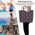 thumbnail image 4 of Yiaed Daisies Flowers Print Handbag for Women Tote Purse Shoulder Bag Large Fashion Hobo Purse Handbag Shopping Tote, 4 of 5