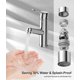 thumbnail image 2 of Grifo de baño moderno, grifo mezclador de baño de latón con rociador extraíble, grifo de lavabo para encimera, caliente a, 2 of 5