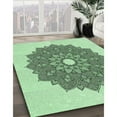 thumbnail image 2 of Ahgly Company Indoor Rectangle Patterned Mint Green Area Rugs, 2' x 5', 2 of 6