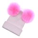 thumbnail image 5 of Sombrero de bebé niña Gorros de invierno Sombrero de punto de para niña Sombrero cálido para bebé informal, cumpleaños, festival, estudio fo - + rosa para madre Sunnimix Sombrero de invierno para niños, 5 of 7