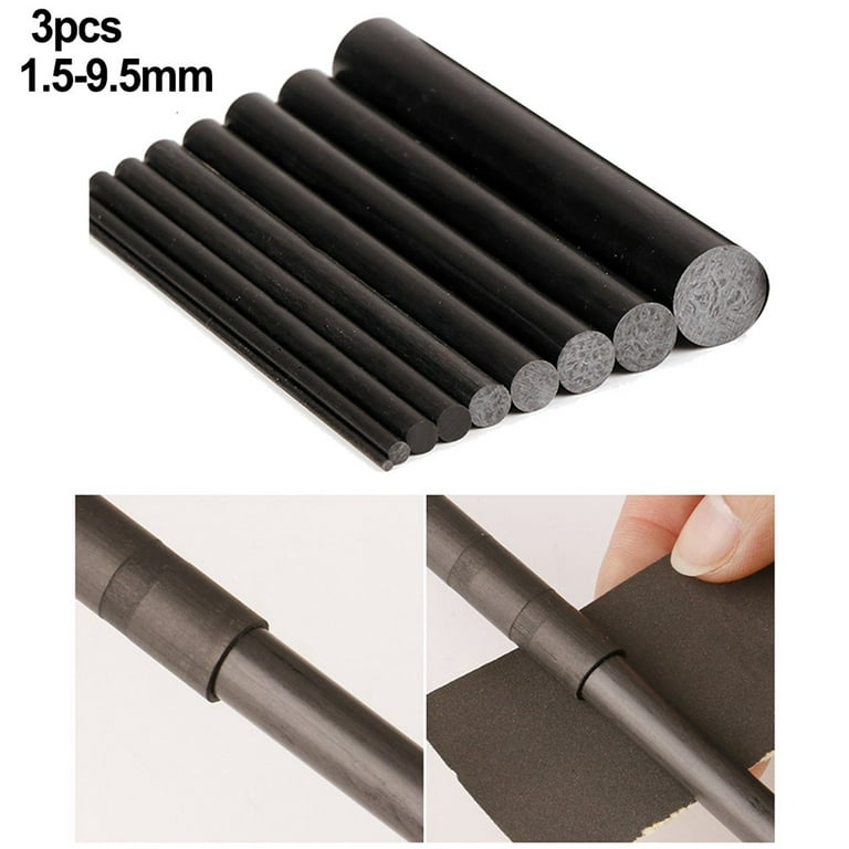 Fishing Rod Repair Kit Carbon Fiber Sticks 1mm~9.5mm*10cm for