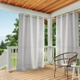 thumbnail image 1 of Rideaux Intérieur/extérieur Cabane Solide Panneau de Rideau à Œillets Gris Nuage 54x120 2 Pcs, 1 of 11