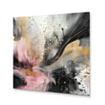 thumbnail image 2 of Designart "Texture Splash Pink and Gold Marble III" Abstract Marble Metal Wall Art Prints, 2 of 5