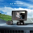 thumbnail image 4 of Car Baby Camera,4.3inch HD Night Vision Baby Car Camera Display, Backseat Car Camera for Baby with Wide View & Rotatable, 4 of 8