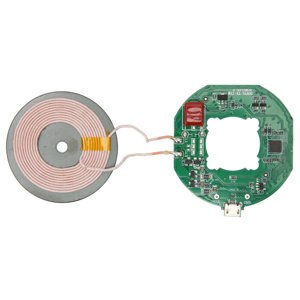 Chargeur sans fil PCBA Carte de circuits, Micro USB Bobine de recharge sans fil pour interface 10W Branchez et jouez pour DIY Outil de recharge sans fil