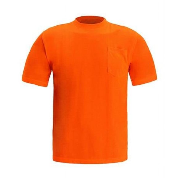 2W International TS113 S Short Sleeve T-Shirt, Orange - Small