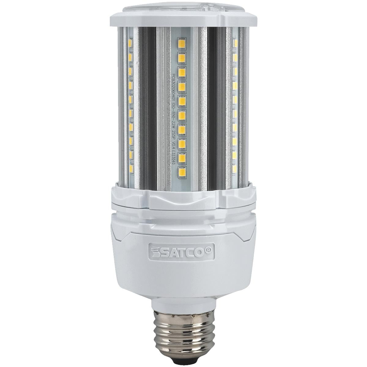 Satco HiPro 22W Clear Corn Cob Medium Base LED HighIntensity Light