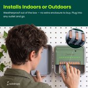 SoilDrops Smart Sprinkler Controller — 8-Zone WiFi Irrigation Controller with AI Scheduling