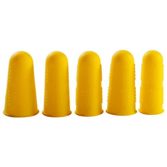 3/5pcs Silicone Finger Protector Sleeve Cover Anti-cut Heat Resistant Kitchen