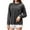 Black, variant on Womens Tops Long Sleeve Wash Loose Fit Basic Crewneck Rugby Shirt for Women,Hot Pink,M