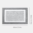 thumbnail image 1 of Alfombra de baño de Microfibra Suave, Alfombra de Ducha Absorbente Lavable a máquina, Gris, 40 x 60 cm, 1 of 4